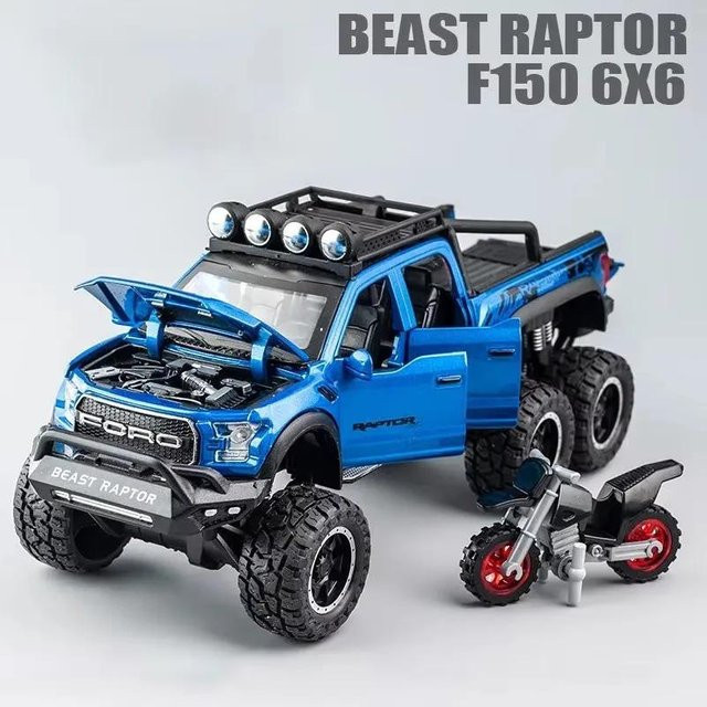 Linyi toy car Raptor F150 6x6 LKW, Modell, 1:28, Musik und Licht, ab 14 Jahren - Bild 1