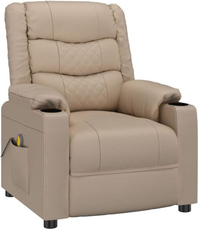 vidaxl Relaxsessel in Braun und Beige aus Kunstleder im modernen Design - Bild 1