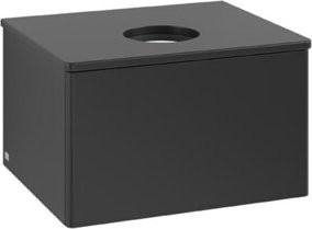 V&B Waschtischunterschrank Antao ohne Frontstruktur in Blau lackiert, B/T/H: 60 x 36 x 50 cm - Bild 1