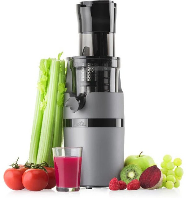 Vitalic Slow Juicer Entsafter in Grau/Schwarz mit spülmaschinenfesten Teilen - Bild 1