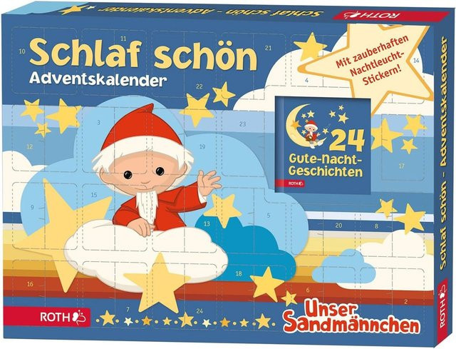 Roth Sandmännchen schlaf schön Adventskalender für Kinder, Mehrfarbig - Bild 1