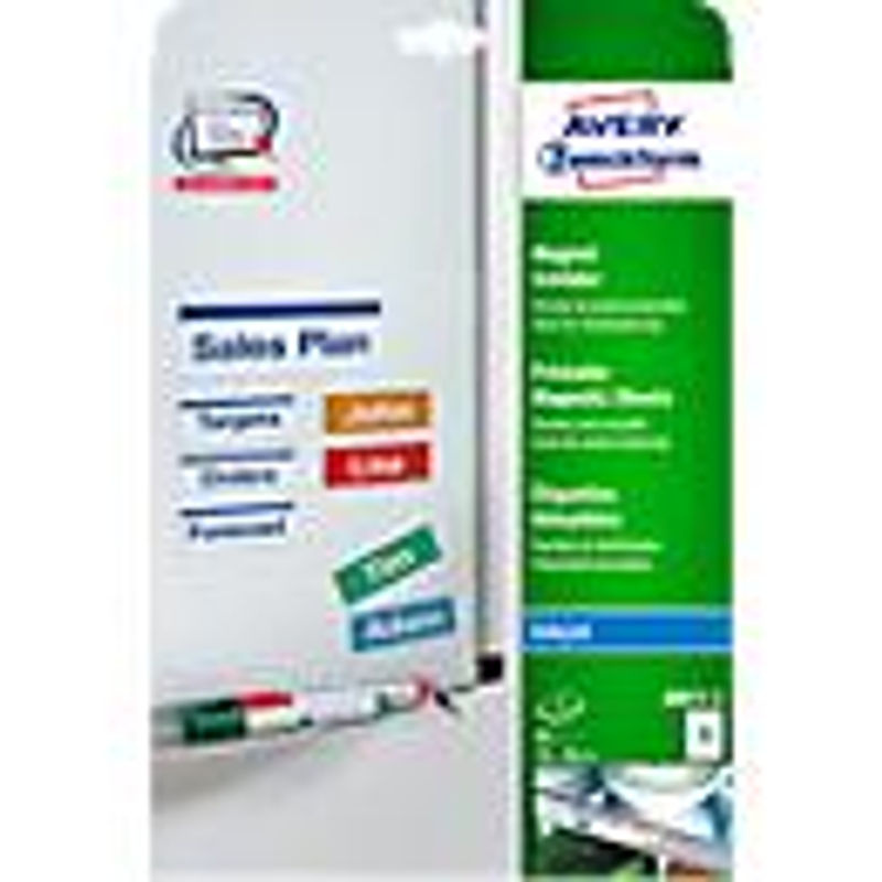 AVERY Zweckform Inkjet-Magnetschilder, Weiß, B: 78 mm, H: 28 mm - Bild 3