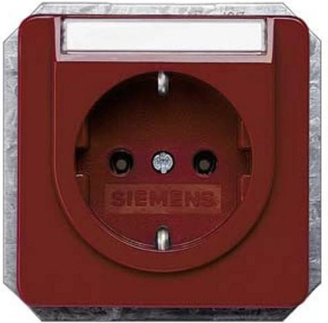 Siemens Schutzkontakt-Steckdose Delta Rot 5UB1476 - Bild 1