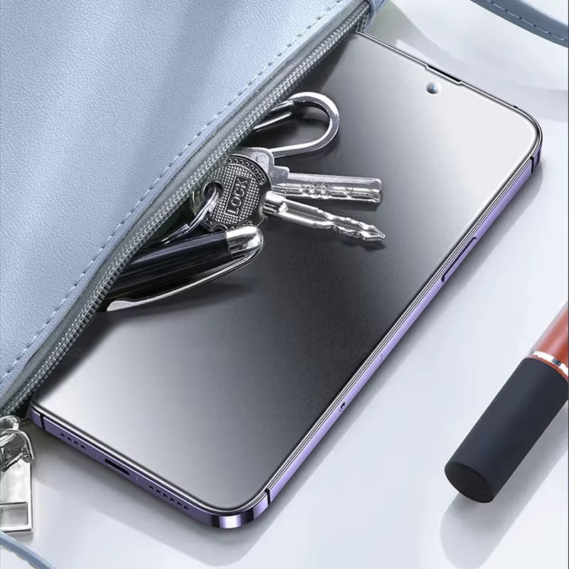 2 Stück Nothing Phone 3A Pro 5G Displayschutzfolie aus mattiertem gehärtetem Glas mit 9H Härtegrad und Anti-Fingerabdruck-Beschichtung in Transparent - Bild 1