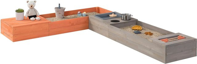 Muddy Buddy Sandkasten Flexy Style in Warmgrau Lachs - Bild 1
