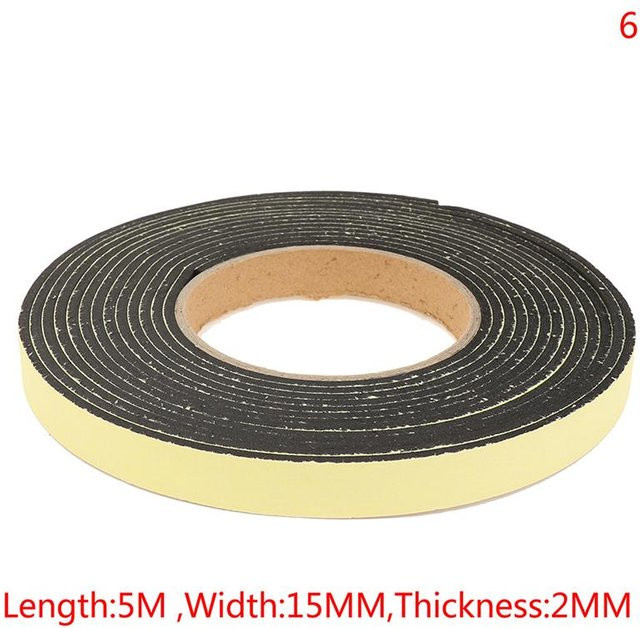 Yiran toy 1 Selbstklebendes EVA Schwammgummi Klebeband als Antikollisions-Dichtungsstreifen in Schwarz oder Beige - Bild 1