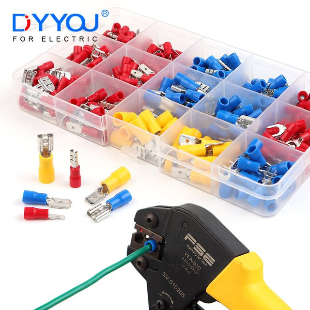 DIY GO 280-teiliges Drahtverbinder-Set mit isolierten Kalt-Crimp-Anschlüssen in Multicolor - Bild 1