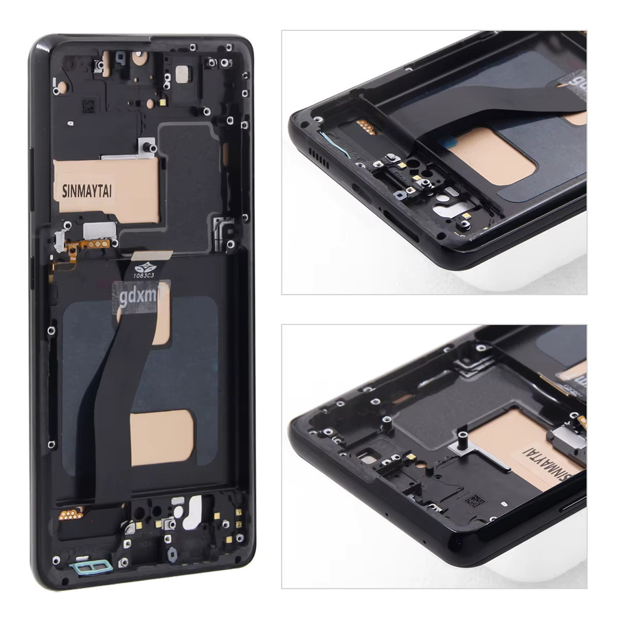 Samsung Galaxy S21 Ultra 5G G998B LCD-Display mit Rahmen in Schwarz, digitaler TFT-LCD-Touchscreen mit S-Pen Unterstützung - Bild 3