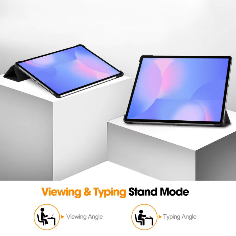 Smart Case für Samsung Galaxy Tab S10 FE Plus 13,1 Zoll (2025) SM-X620 mit klappbarem Ständer und Auto-Sleep Funktion in Schwarz - Bild 3
