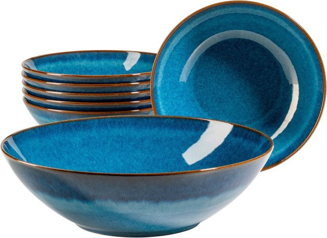 Mäser Salatschüssel-Set OSSIA aus Keramik in Blau - Bild 1