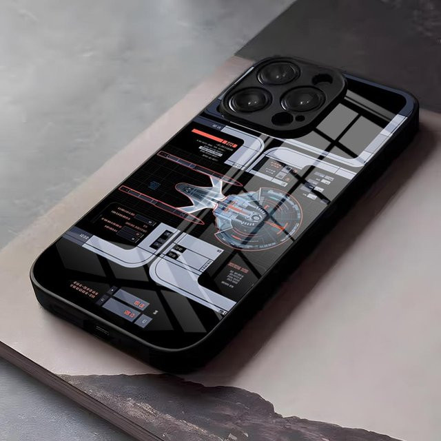 Rastar Handyhülle mit Glasabdeckung für iPhone in Schwarz - Bild 1