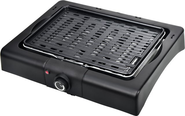 tepro Elektrogrill Victorville in Schwarz mit gerippter Grillplatte und Kunststoffelementen - Bild 1