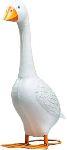 Happy Living Keramik-Gans-Statue in Weiß, Dekofigur für Garten und Terrasse, Höhe: 43 cm - Bild 1