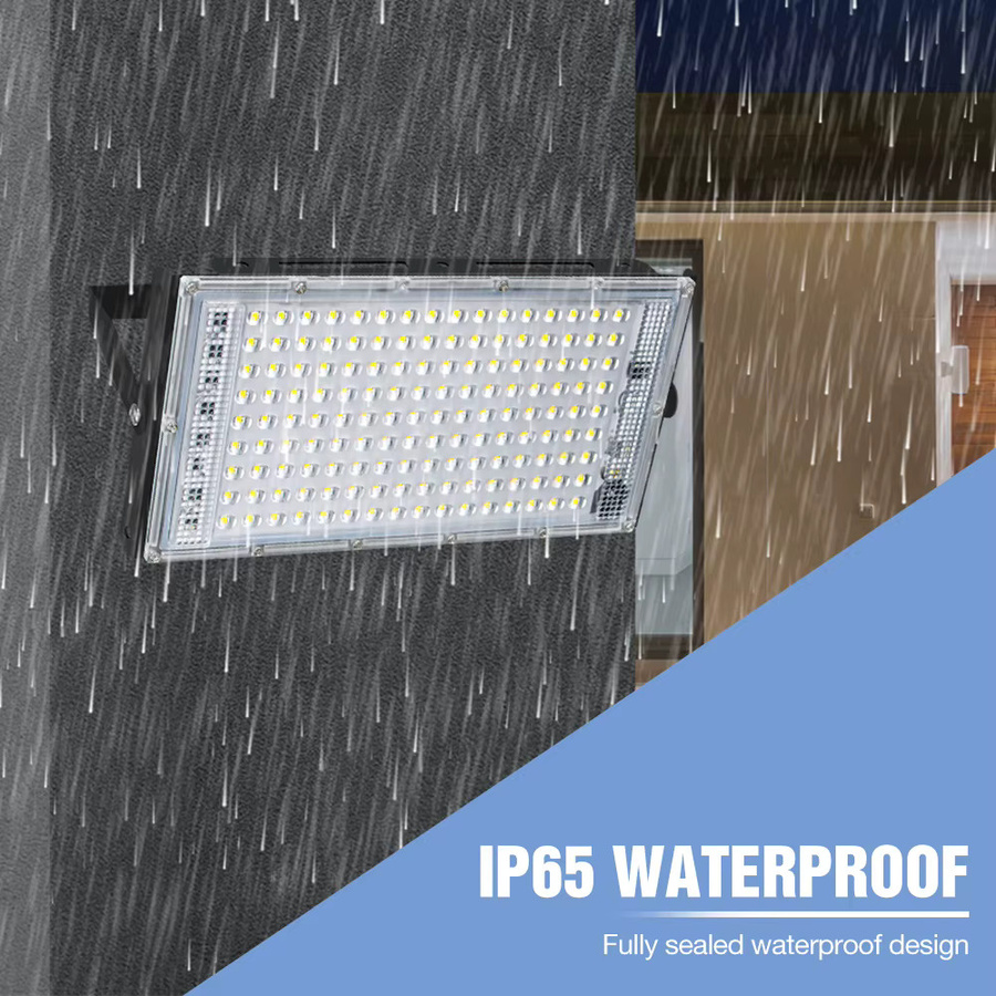 200W LED Flutlicht Strahler Schwarz Wasserdicht für Outdoor Balkon und Korridor mit CCT Farbtemperaturwahl - Bild 2