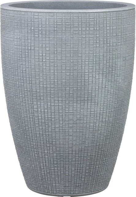 Scheurich Pflanzgefäß Barceo rund in Grau, Durchmesser: 39 cm, Höhe: 54 cm - Bild 1