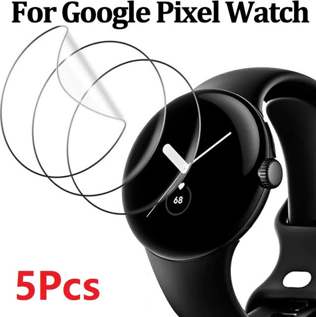 Google Displayschutzfolie Hydrogel, Google Pixel Watch 2 LTE, 5 Stück - Bild 1
