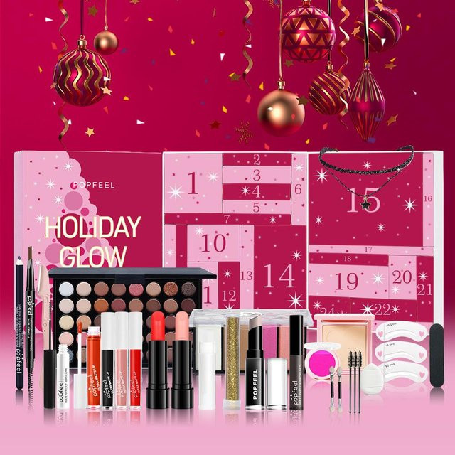 Popfeel Holiday Glow Adventskalender Make-up Set, Damen, Brown - Bild 1