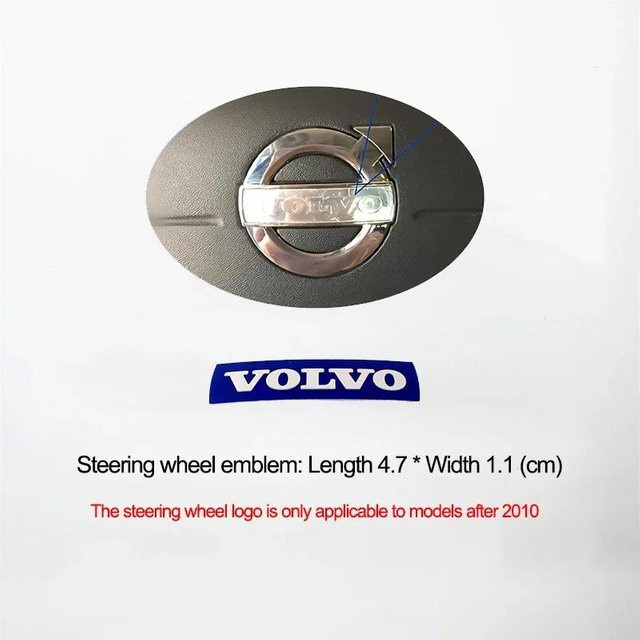 3D Auto Frontgrill Abzeichen Emblem für Volvo XC60 XC90 V40 V60 S60 V50 V90 S80 C40 XC40 V70 XC70 C30 C70 EX90 in Grau - Bild 1