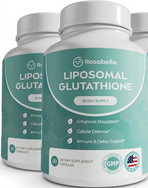 Rosabella Liposomales Glutathion Antioxidans, 2er Pack, 1000mg - Bild 1