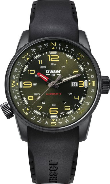 Traser Pathfinder Automatik Armbanduhr, Edelstahl, 46 mm, Herren - Bild 1