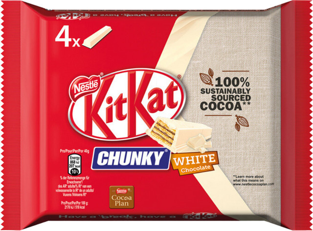 KitKat Chunky White Chocolate 4 x 40 g - Bild 1