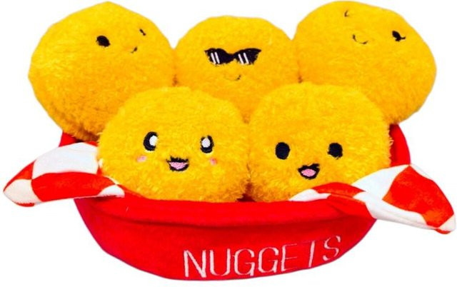 Yiran toy Ein Topf mit frittierten Hähnchennuggets, Plüschtier, 22cm - Bild 1