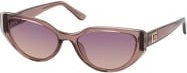 Guess GU 7910 Sonnenbrille Cat Eye, Kunststoff, Damen, Purple, Brown - Bild 1