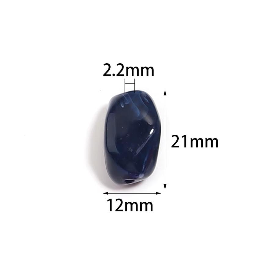 lingsai Acrylperlen, Meteoritform, 12 x 21 mm, Farbe - Bild 4