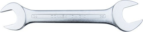 Connex Gabelschlüssel aus Stahl in Silber mit einer Schlüsselgröße von 34 x 36 mm - Bild 1