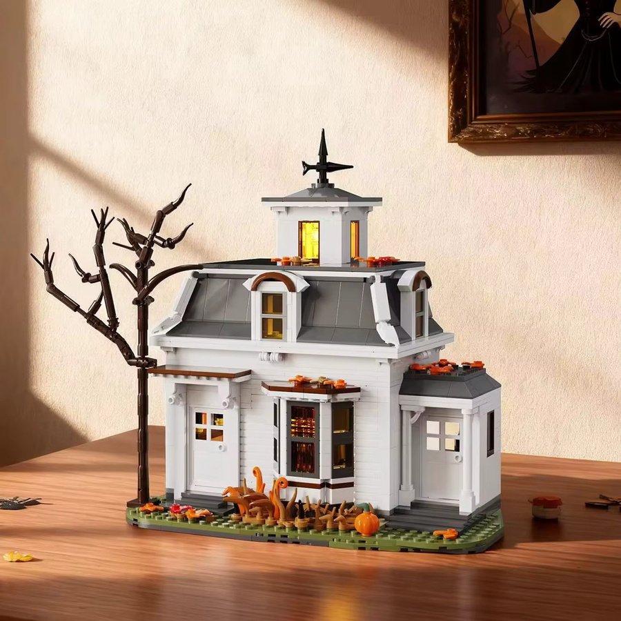 BuildMoc Halloween Magisches Spukhaus-Architekturmodell, Bausteinset, ab 12 Jahren - Bild 3