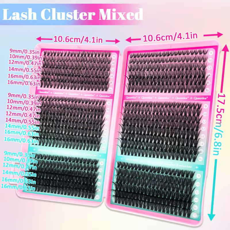 QUEENICE Cluster-Wimpern, 800 Stück - Bild 2