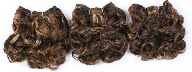 Brasilianisches Remy Haar Bundles, Romance Curl, P4/27/30 Highlight - Bild 1