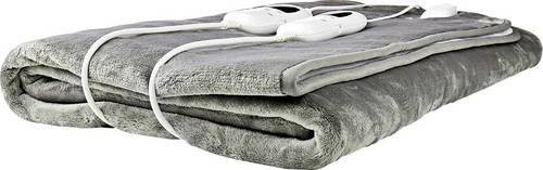 Nedis PEBL130CWT2 Heizdecke aus Flanellfleece-Polyester in Grau und Weiß, B/T/H: 140 x 160 cm - Bild 1