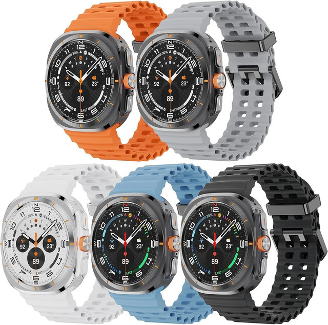 Samsung Uhrenarmband Silikon, Marine, Unisex - Bild 1