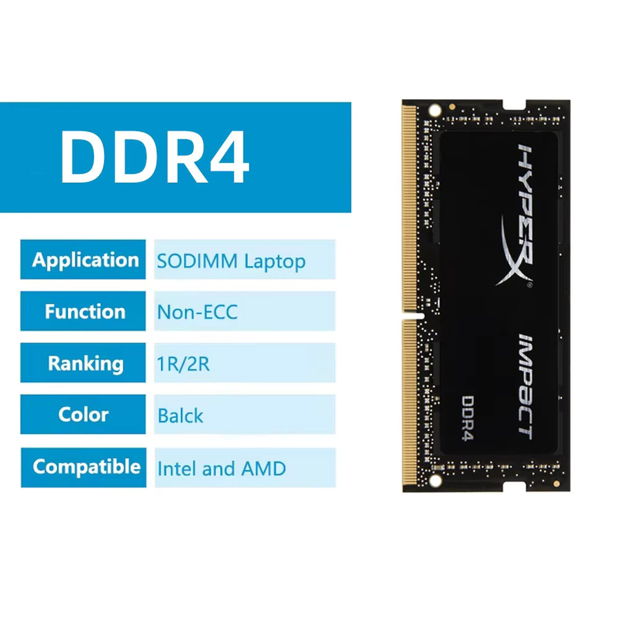Kingston DDR4 SODIMM Notebook-RAM PC4-19200 2400 MHz Schwarz - Bild 2