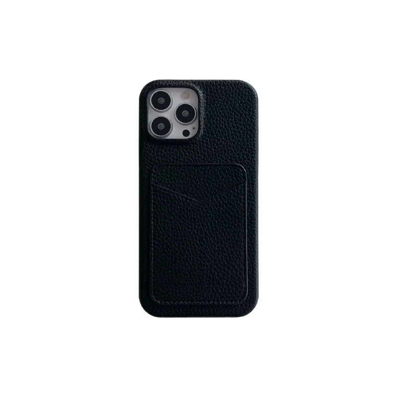 RUWANGAA Stoßfeste iPhone Handyhülle mit Kartenfach und Brieftaschenfunktion in Beige - Bild 3