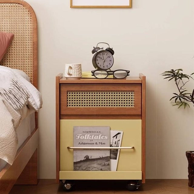DUTRIEUX Nachttisch in klassischem Design mit Schublade, braun - Bild 1