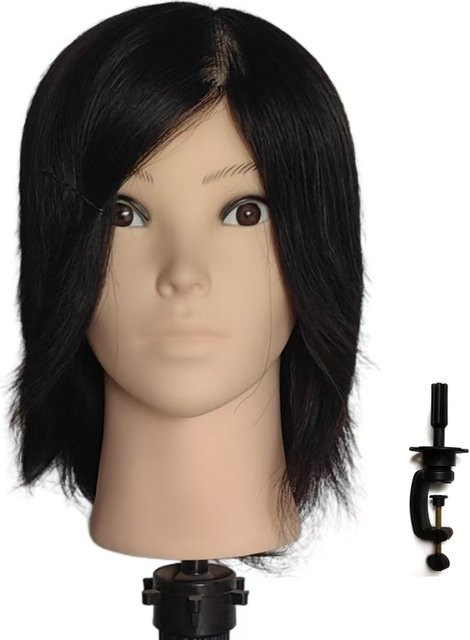 XCJIEN Schaufensterpuppenkopf mit Echthaar, 20,3 cm - Bild 1