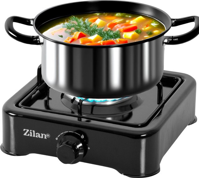 Zilan ZLN-0018 Gaskocher Campingkocher 1-flammig Schwarz B/T/H: 26,0 x 32,0 x 11,0 cm - Bild 1