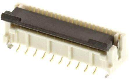 Molex FFC/FPC-Anschluss 8-polig in Weiß mit 0,50 mm Rastermaß - Bild 1