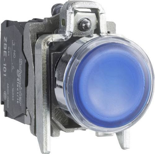 Schneider Electric XB4BW36G5 Leuchtdrucktaster Blau, 600V 6A, tastend, IP66 IP67 IP69 IP69K, B/T/H: 3,0 x 5,7 x 4,7 cm - Bild 1