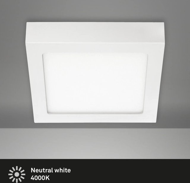 Briloner LED-Decken- und Wandlampe Fire in Weiß mit 12 W und modernem Design - Bild 1