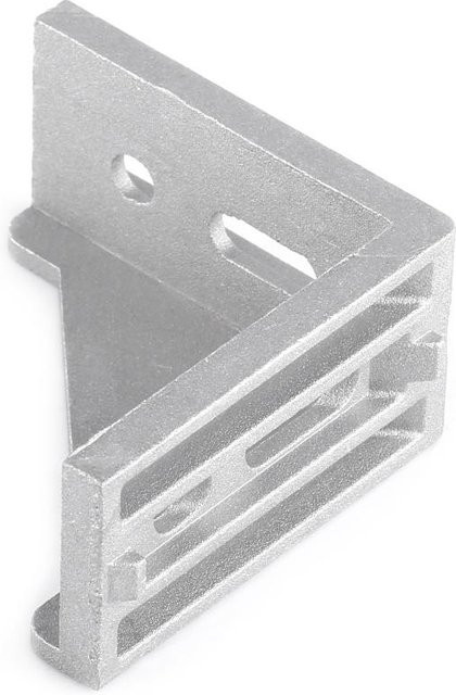 5 Stück Fishine L-Form Eckwinkel aus Aluminiumlegierung in Silber, B/B: 5,8 x 5,8 cm - Bild 1