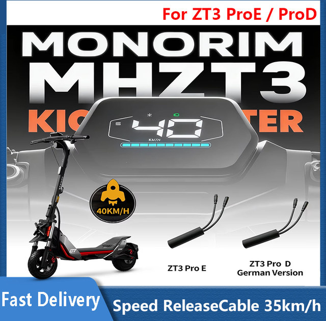 Segway Ninebot ZT3 PROE/PROD Geschwindigkeitsbegrenzer Entbindungs-Kabel in Schwarz für bis zu 35 km/h - Bild 1