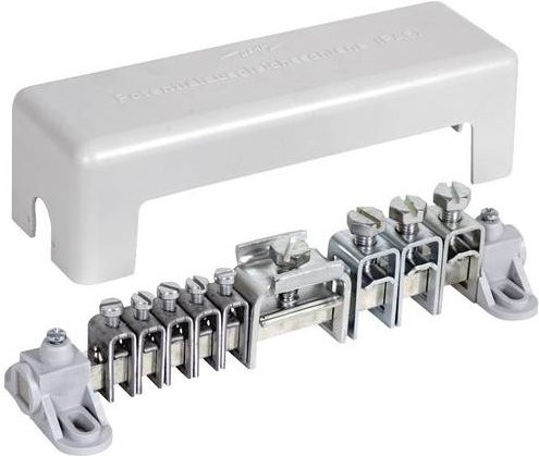 DEHN Potentialausgleichsschiene PAS AH RK 5X25 3X8.10 1XFL30 in Grau - Bild 1