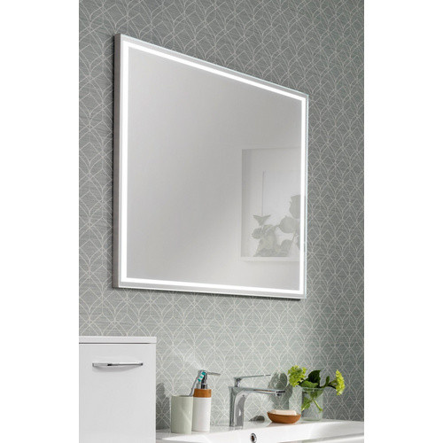 Fackelmann Framelight Spiegel mit LED-Beleuchtung in Grau, B/H/T: 100,5 x 70,5 x 2,2 cm, kaltweiß 6000 K - Bild 2