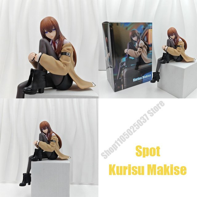 Bandai Steins Gate Kurisu Makise, PVC-Sammelfigur, sitzendes Modell - Bild 1
