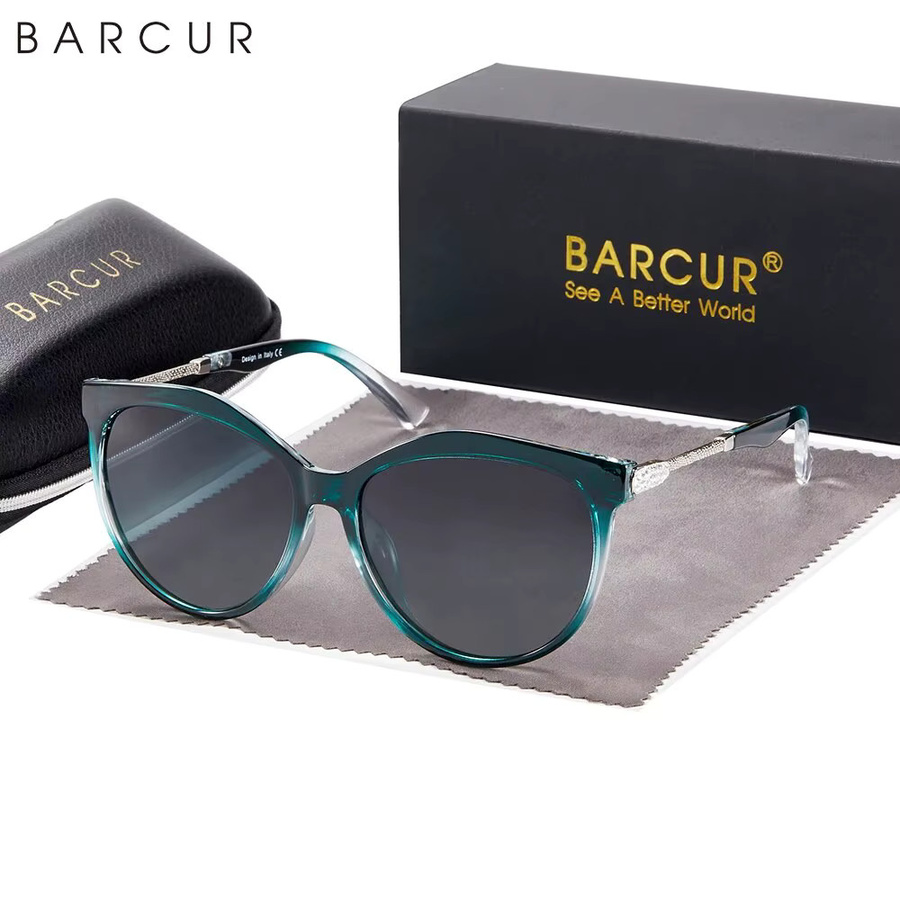 BARCUR Sonnenbrille Cat Eye, polarisiert, Damen, Vollrand - Bild 4