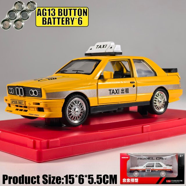 Linyi toy car Bmw M3 E30 Rally Sportlimousine, Modellauto, 1:32, Metall, ab 14 Jahren - Bild 1