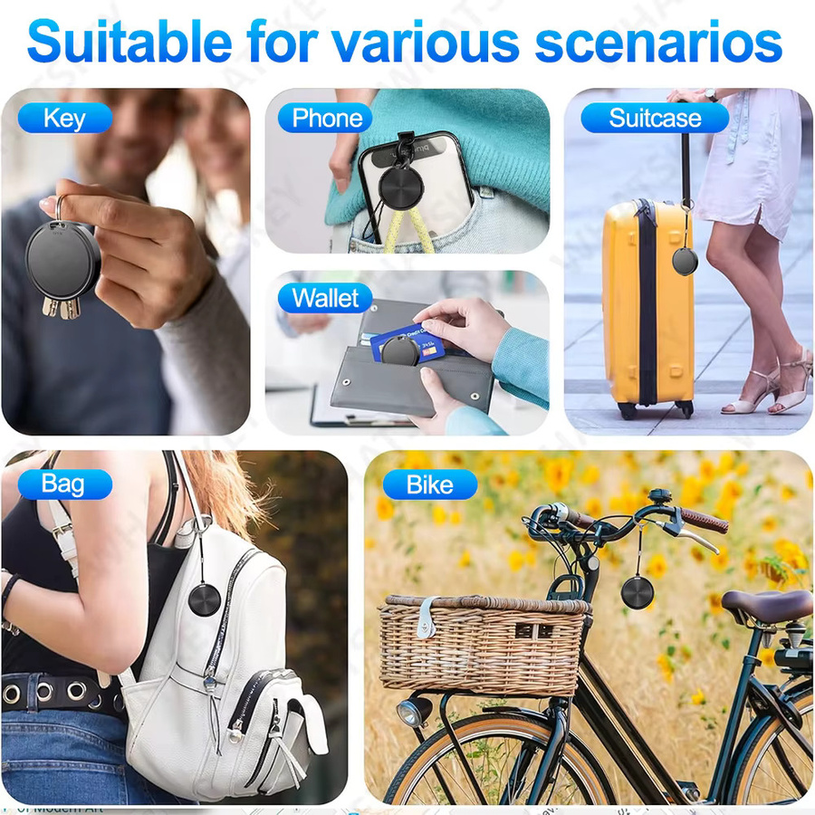 Peocke Smart Tag 4er-Pack Bluetooth GPS Tracker für Android mit Find My App, Anti-Lost Item Locator in Schwarz - Bild 3